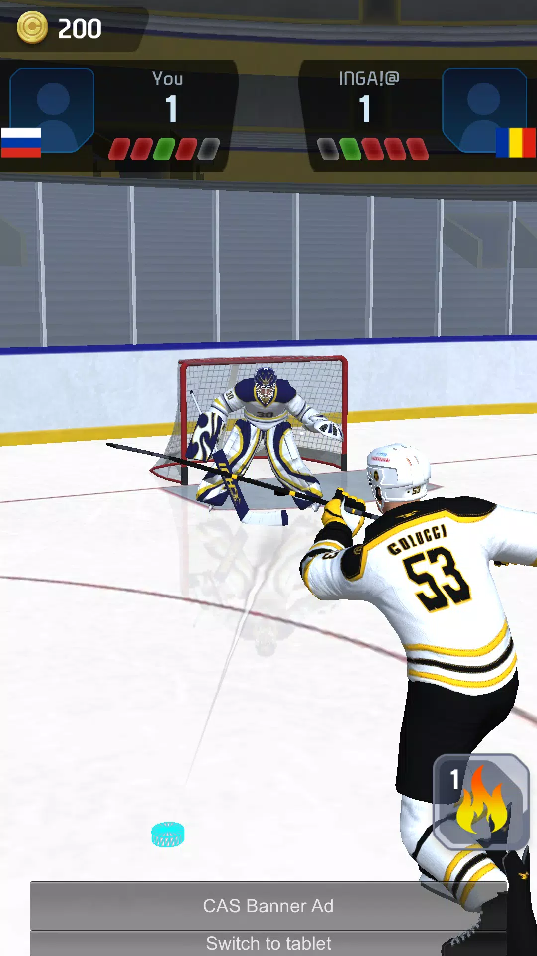 Hockey Game Stars 3D Captura de pantalla 3