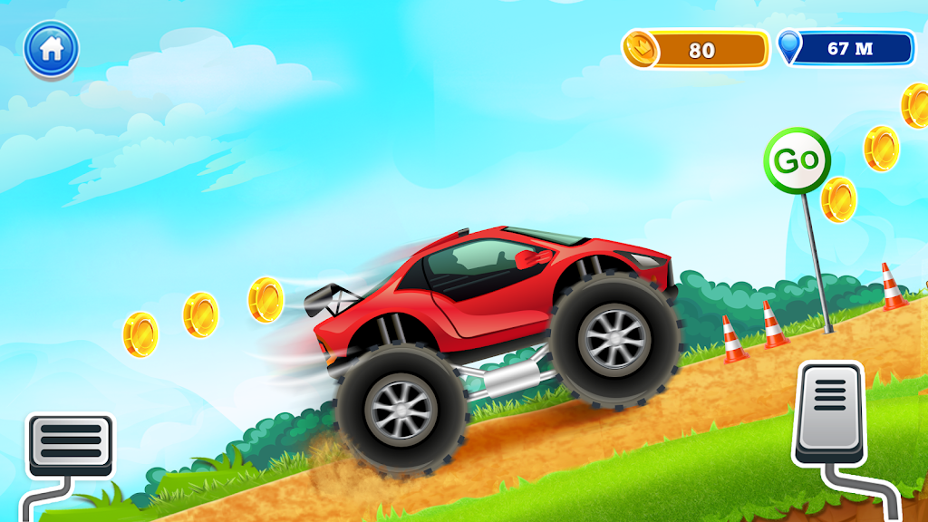 Uphill Races Car Game For Boys Captura de pantalla 1