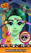 Cute Girl Halloween Makeup Art Captura de tela 2