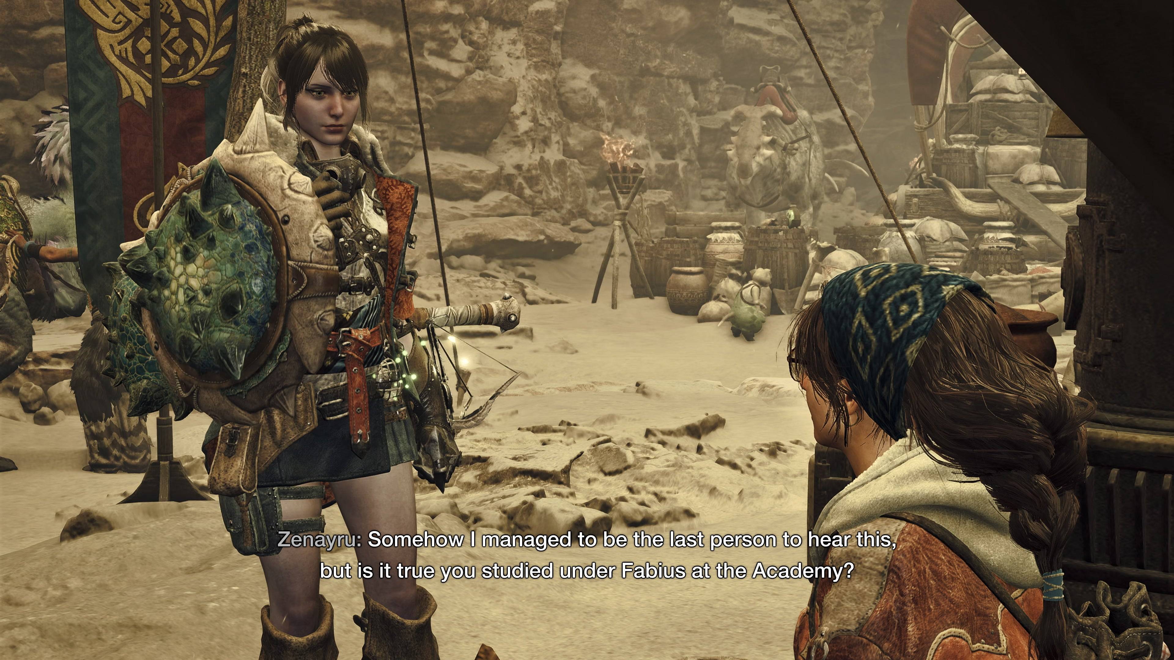 Monster Hunter Wilds dialogue