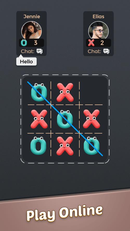 Tic Tac Toe Emoji Ảnh chụp màn hình 0