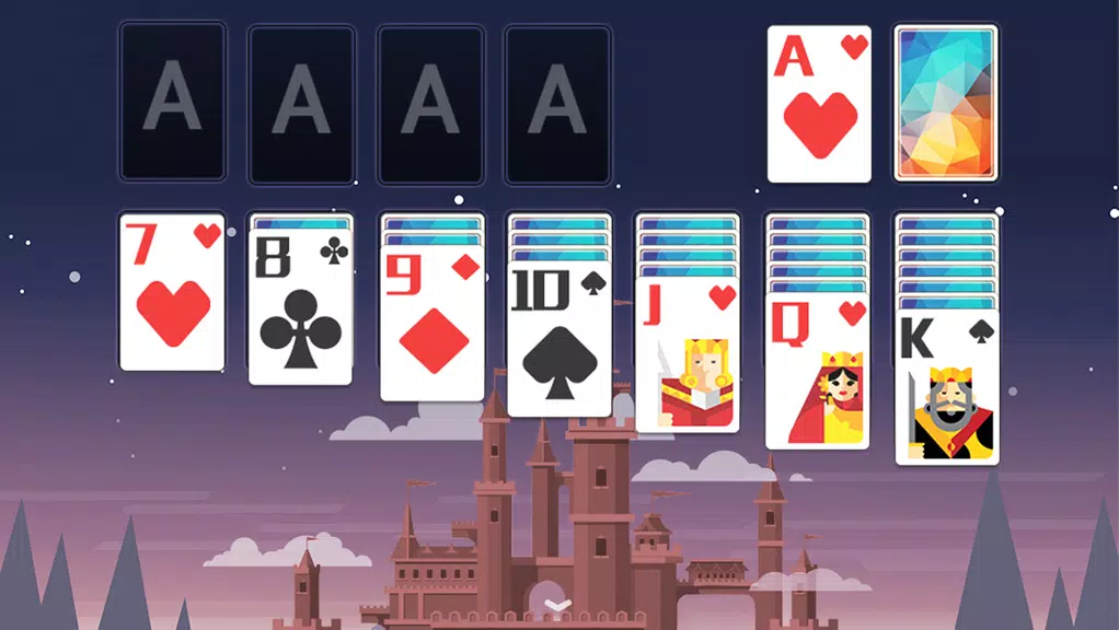 Solitaire FairyTaleCastleTheme स्क्रीनशॉट 2