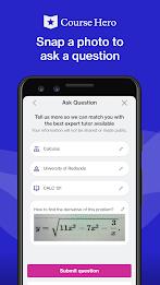 Course Hero: AI Homework Help Schermafbeelding 0