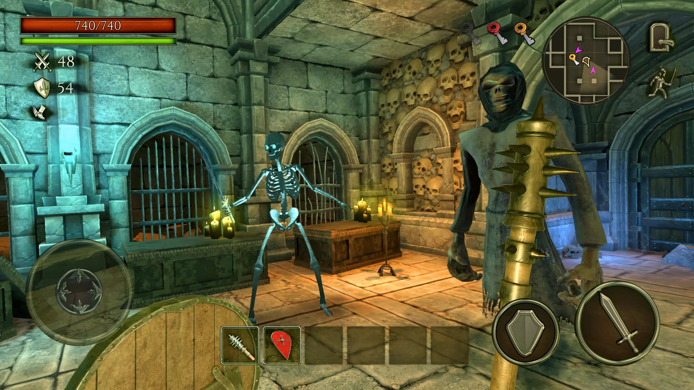 Ghoul Castle 3D - Action RPG Captura de pantalla 1