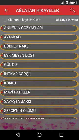 Ağlatan Hikayeler应用截图第2张