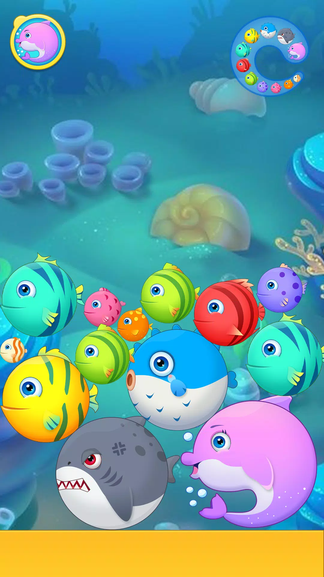 Sea Animals - Merge Game ဖန်သားပြင်ဓာတ်ပုံ 0