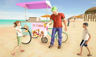 City Ice Cream Delivery Boy Captura de tela 3