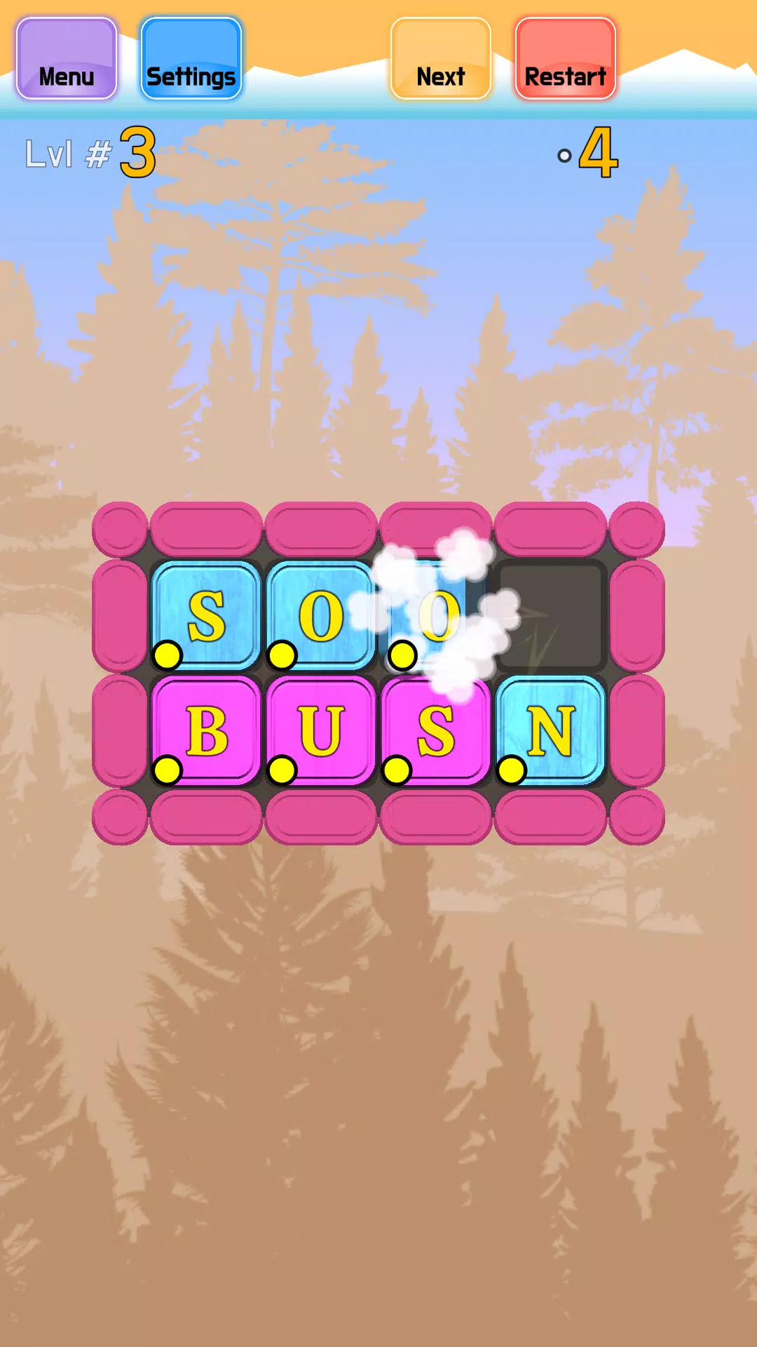 Sliding Words Скриншот 1