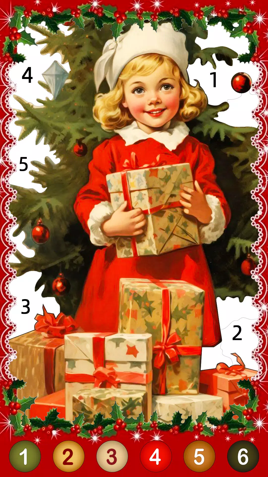 Christmas Game Color by number Zrzut ekranu 0