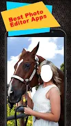 Horse With Girl Photo Suit स्क्रीनशॉट 3