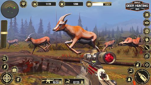 Jungle Deer Hunting Games 3D Captura de tela 3