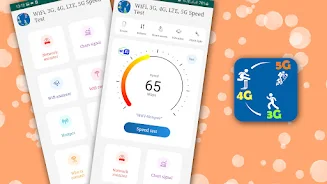 WiFi, 3G, 4GLTE, 5G Speed Test Ảnh chụp màn hình 0