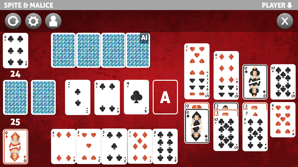 spite and malice card game Screenshot 0