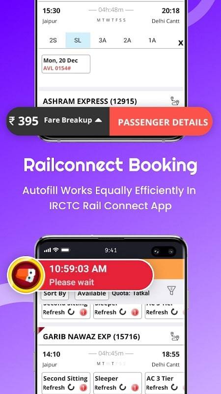 Confirm Tatkal Ticket Booking Schermafbeelding 1