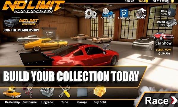 No Limit Drag Racing Mod Ekran Görüntüsü 0