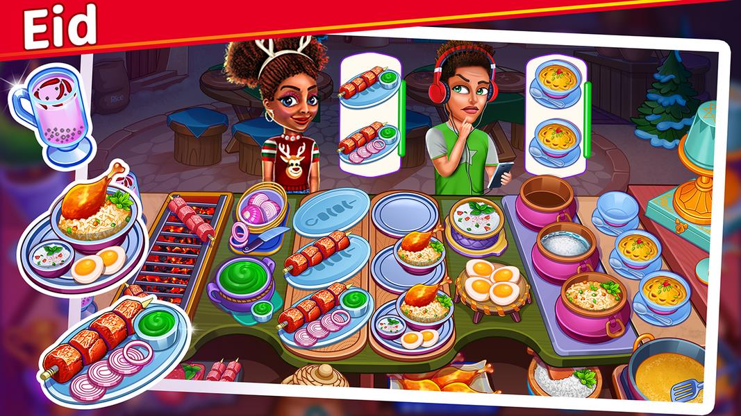 Christmas Food Shop - Cooking Restaurant Chef Game Schermafbeelding 3