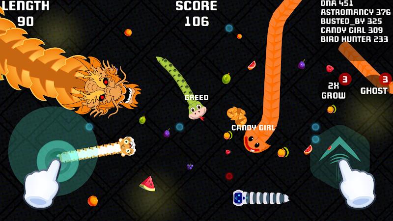 Worms io Gusanos Snake Game Screenshot 2