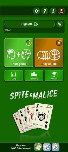 Spite & Malice 스크린샷 0