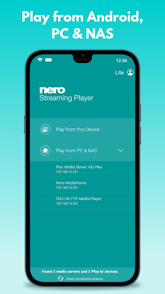 Nero Streaming Player Скриншот 1