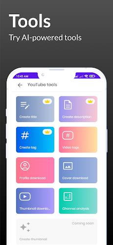 ytSocial - subs, views & tools 스크린샷 3