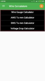 Wire Calculator Captura de tela 0