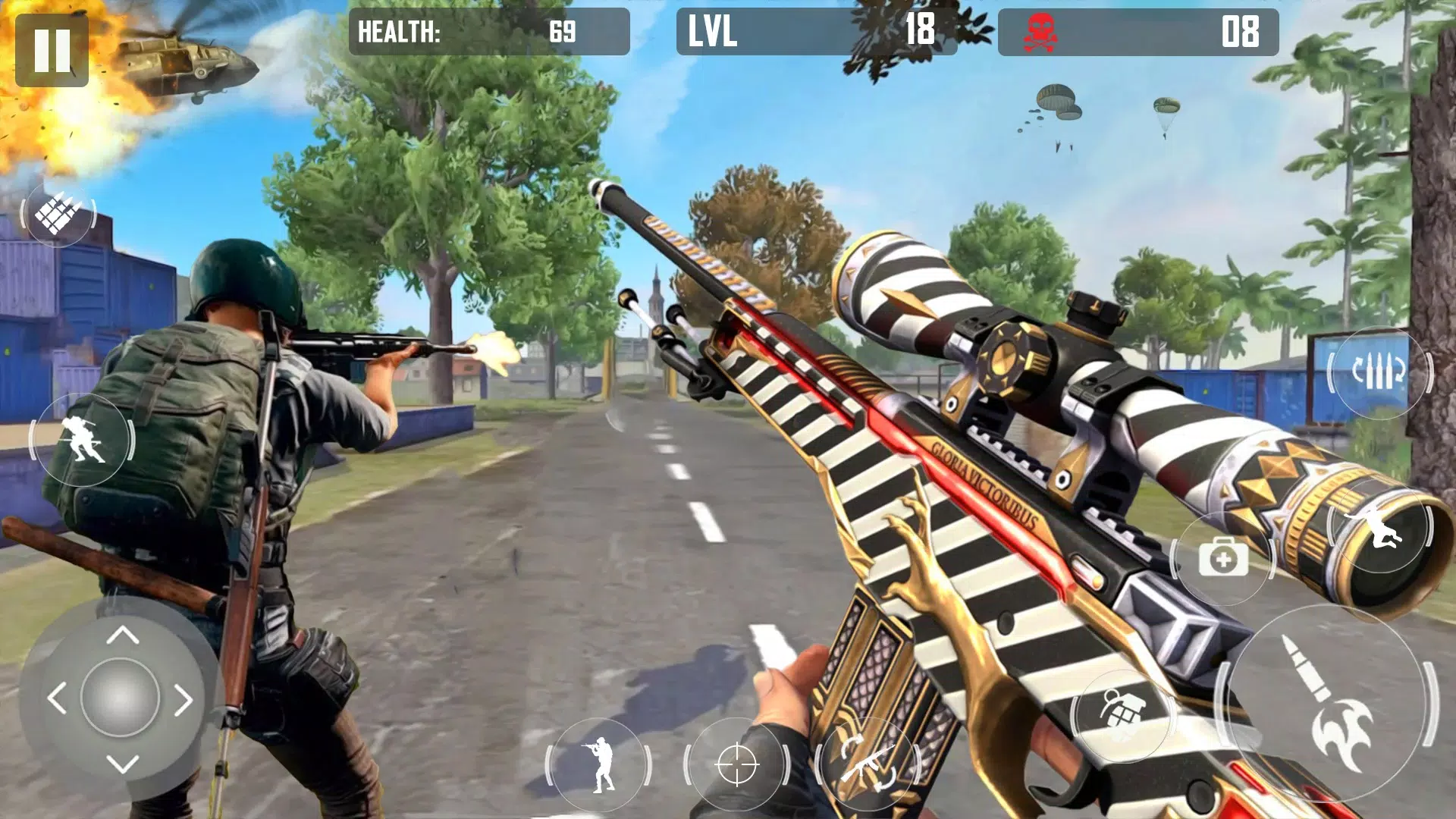 Squad Fire Gun Games - Battleg Screenshot 3