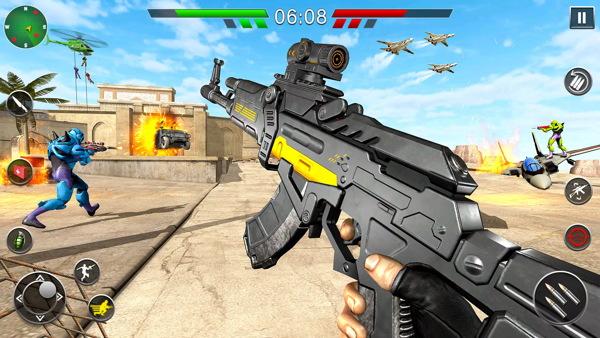 Robot Gun Battle: Offline FPS Tangkapan skrin 1