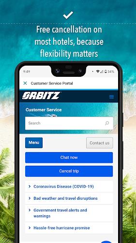 Orbitz Hotels & Flights Скриншот 1