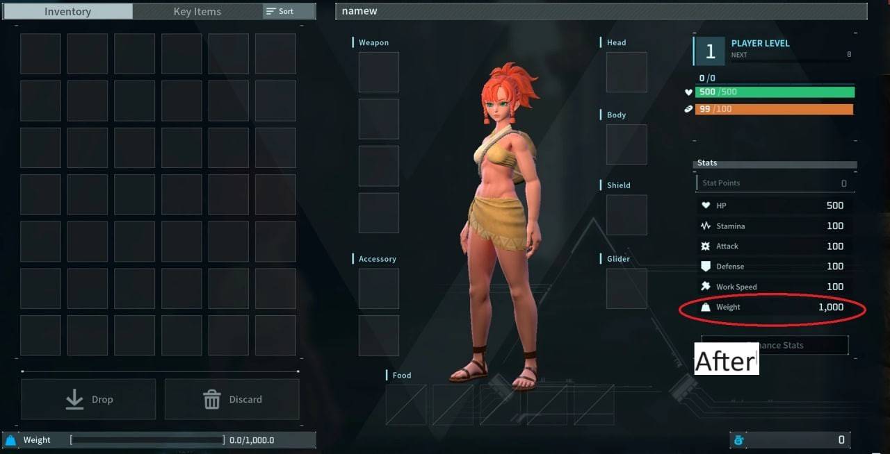 Increased carry weight mod