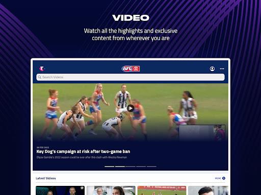 AFL Live Official App Captura de pantalla 2