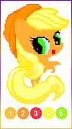 Pony Pixel Art Coloring Book Captura de tela 3