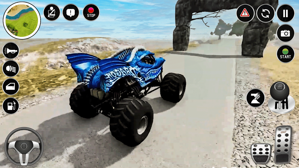 Real Monster Truck Game 3D Captura de pantalla 0