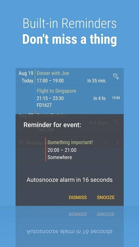 Calendar Widget: Month/Agenda 스크린샷 1