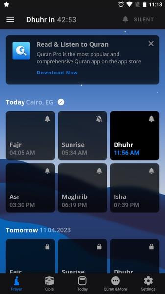 Athan Pro: Muslim Prayer Times स्क्रीनशॉट 0