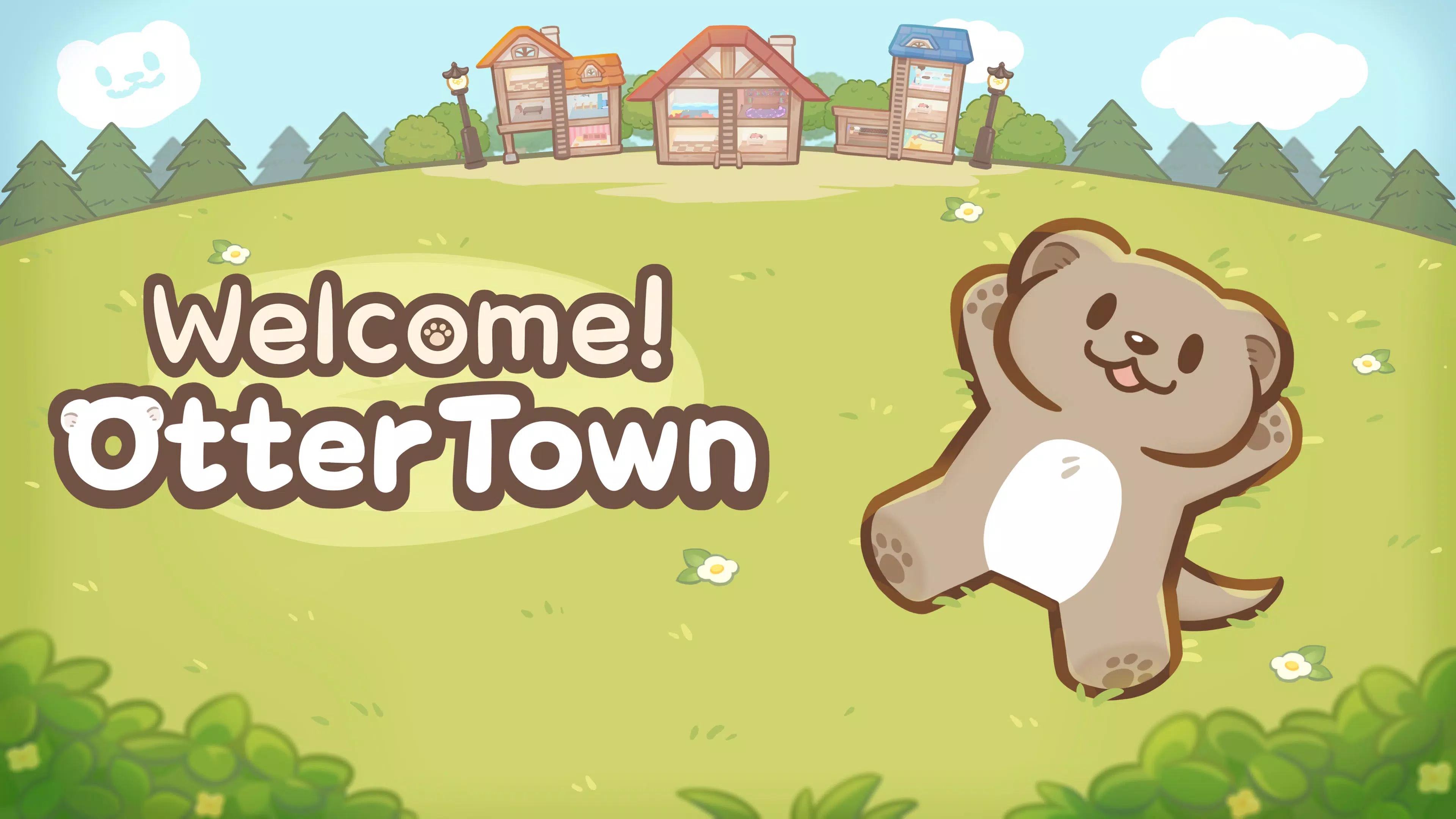 Welcome! Otter Town: cute game ဖန်သားပြင်ဓာတ်ပုံ 1