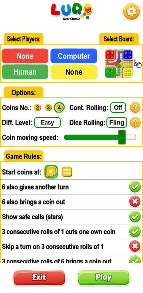 Ludo Neo-Classic: King of Dice Screenshot 0