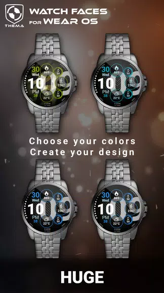 Huge Watch Face Captura de tela 1