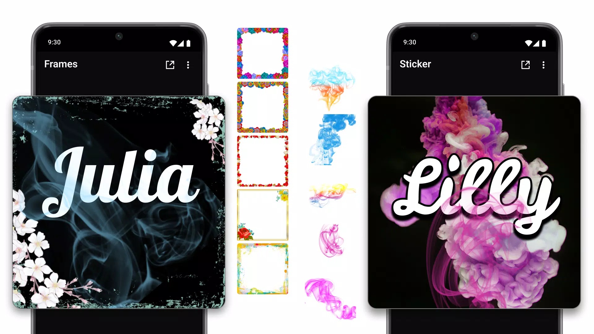 Smoke Name Art Maker Скриншот 1