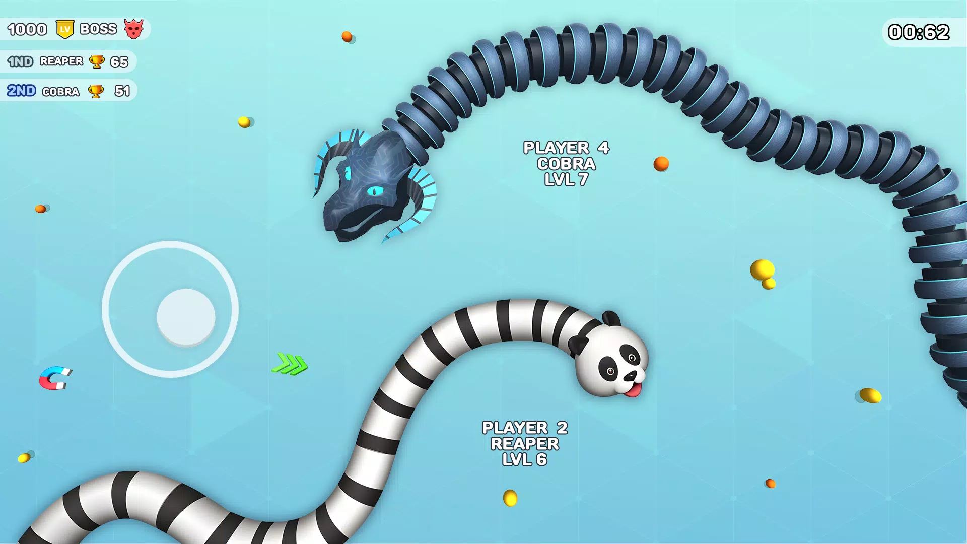 Worms Clash - Snake Games Tangkapan skrin 2