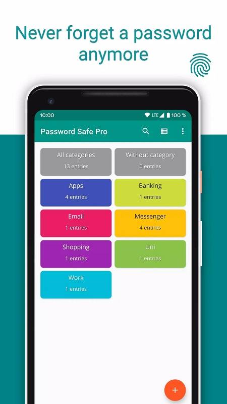 Password Safe ဖန်သားပြင်ဓာတ်ပုံ 0