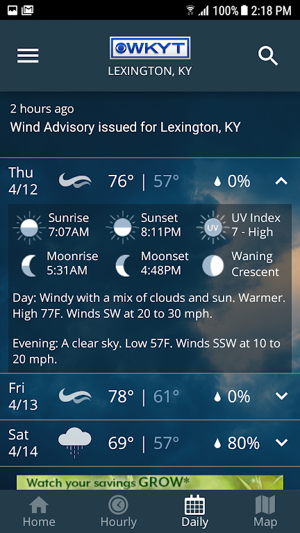 WKYT Weather應用截圖第3張