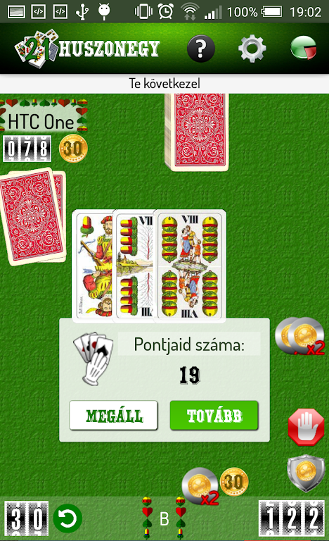 Huszonegy - magyar kártyával Screenshot 0