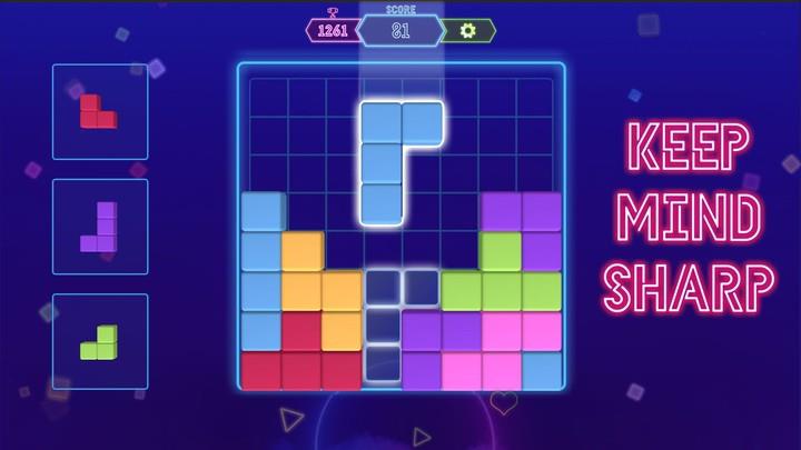 Block Neon 3D : Disco Puzzle ภาพหน้าจอ 2