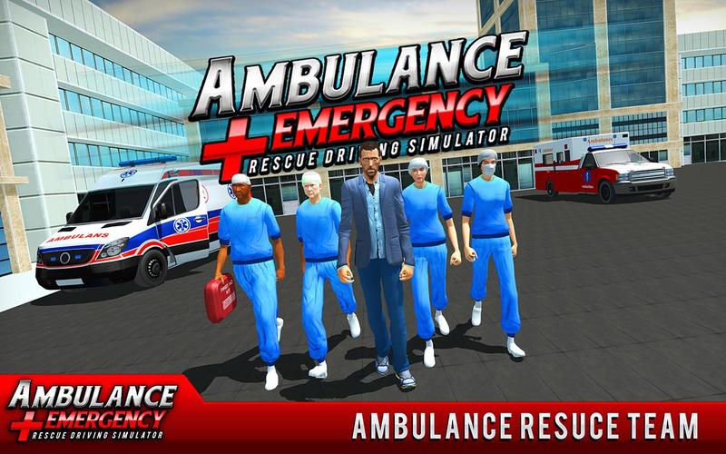 911 Ambulance City Rescue Game Ảnh chụp màn hình 3