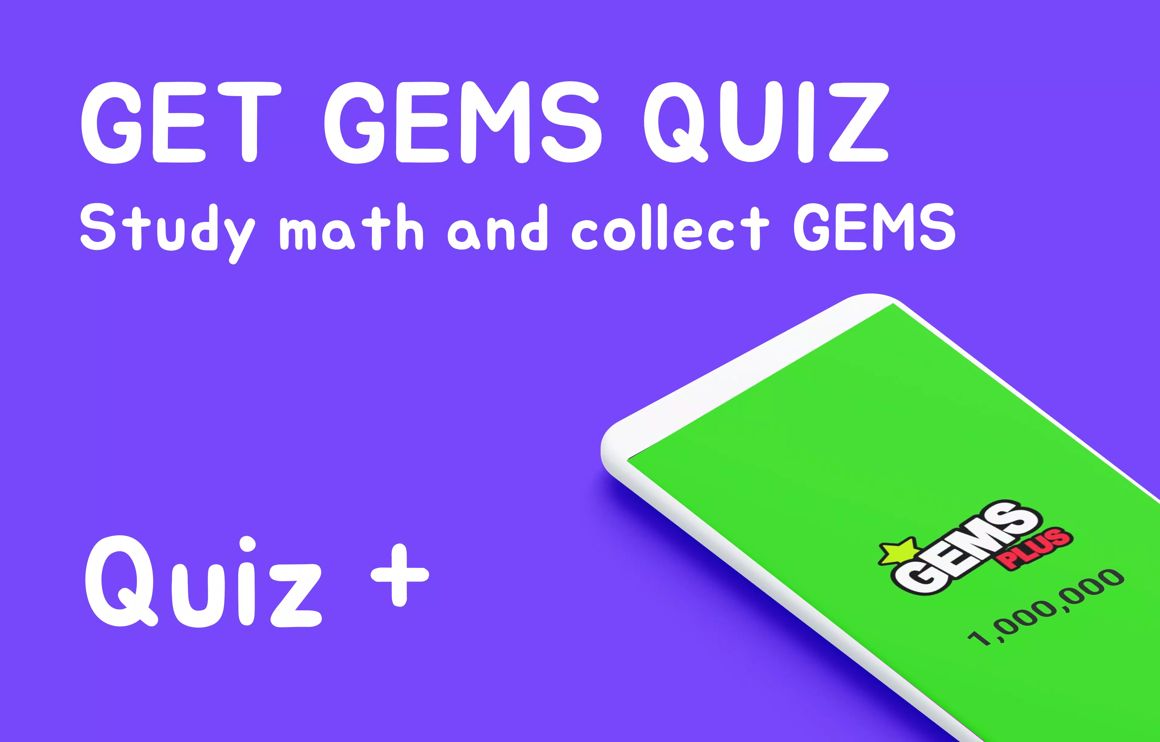 Gems Math Quiz - Plus Capture d'écran 0