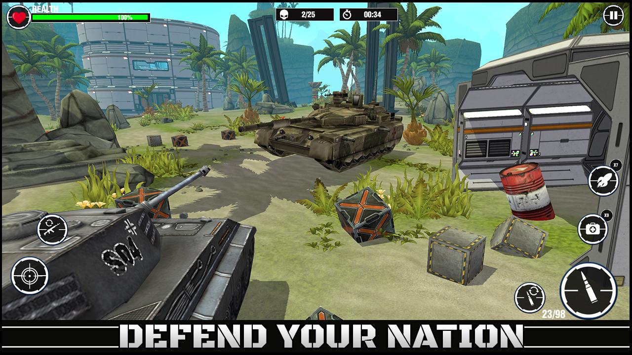 World War Army: Tank War Games 스크린샷 2