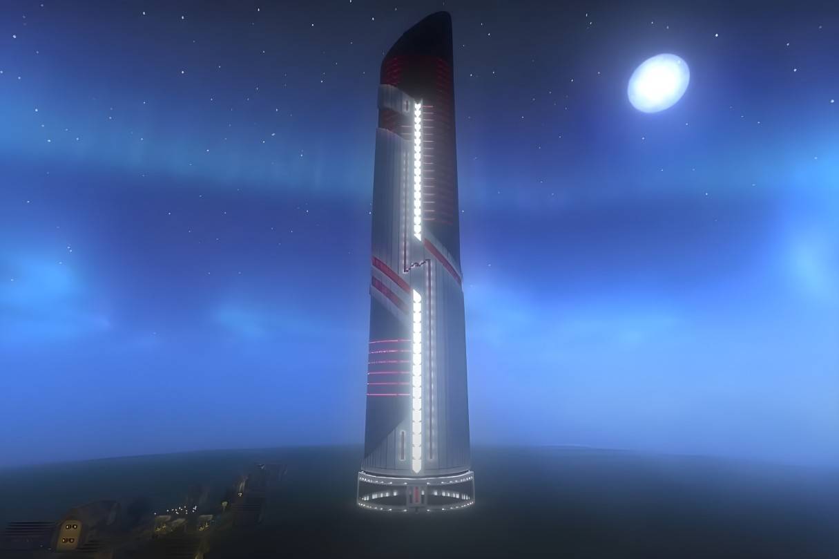 Skyscraper cyberpunk