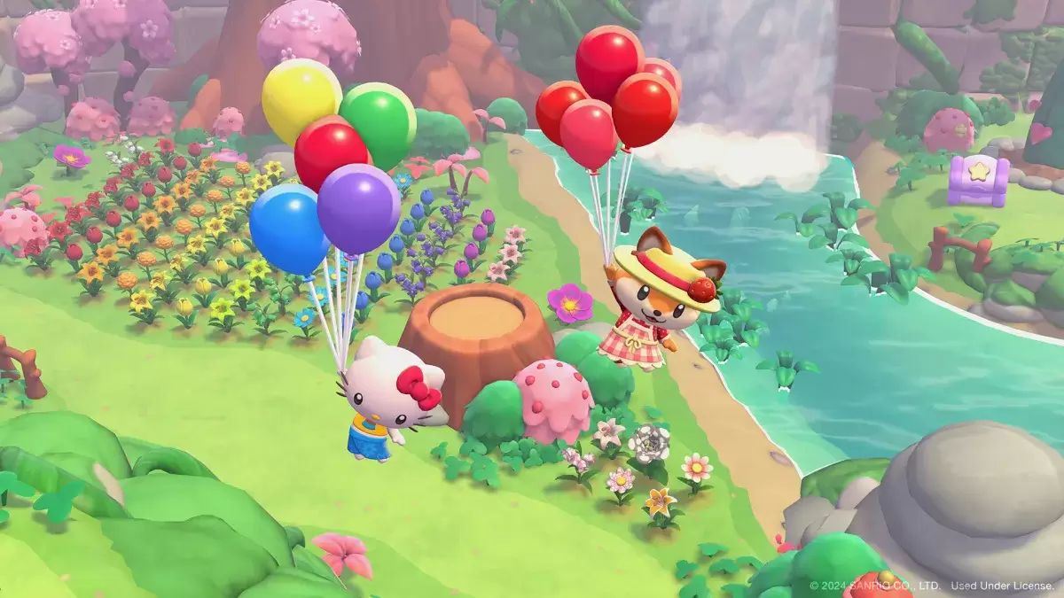 Mga character na lumilipad sa Hello Kitty Island Adventure bilang bahagi ng isang artikulo tungkol sa pang -araw -araw at lingguhang pag -reset.