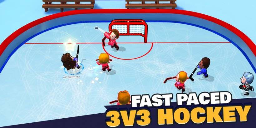 „Pocket Hockey Stars: Szybkie tematy 3v3 Akcja Now na Mobile”