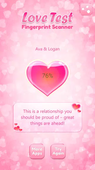 Love Compatibility Test Fingerprint Screenshot 1